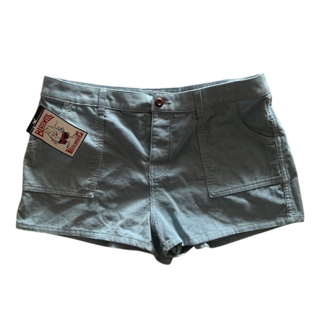 NWT Birdwell Beach Britches Wale Corduroy Shorts 14 Blue Made in USA 70s Retro